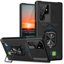 Load image into Gallery viewer, Shockproof Armor Case For Samsung Galaxy A Series With Kickstand, Card Solt And Camera Protection Cover