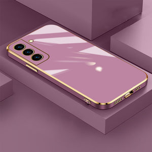 Luxury Shockproof Square Plating Soft Silicone Case For Samsung Galaxy