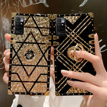 Load image into Gallery viewer, Luxury Glitter Gold Phone Case for Samsung Galaxy With Ring Holder