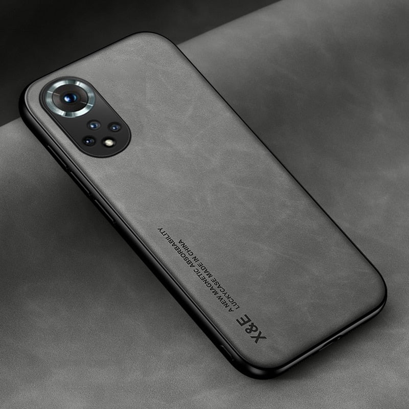 Luxury Leather Magnetic Case For Huawei