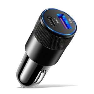 70W PD Car Charger USB Type-C Fast Charging Adapter
