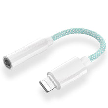 טען תמונה למציג הגלריה, מתאם כבל Lightning AUX 3.5 מ&quot;מ מחבר ניילון לאייפון