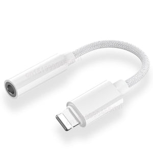 מתאם כבל Lightning AUX 3.5 מ"מ מחבר ניילון לאייפון