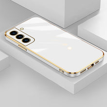 Load image into Gallery viewer, Luxury Shockproof Square Plating Soft Silicone Case For Samsung Galaxy