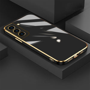 Luxury Shockproof Square Plating Soft Silicone Case For Samsung Galaxy