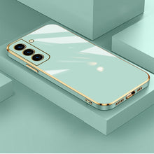 Load image into Gallery viewer, Luxury Shockproof Square Plating Soft Silicone Case For Samsung Galaxy