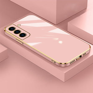Luxury Shockproof Square Plating Soft Silicone Case For Samsung Galaxy