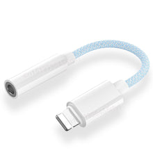 טען תמונה למציג הגלריה, מתאם כבל Lightning AUX 3.5 מ&quot;מ מחבר ניילון לאייפון