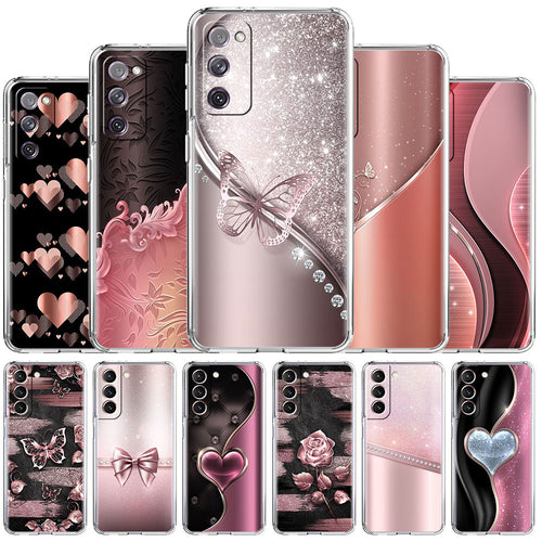 Love Bow Pattern Clear Case For Samsung Galaxy