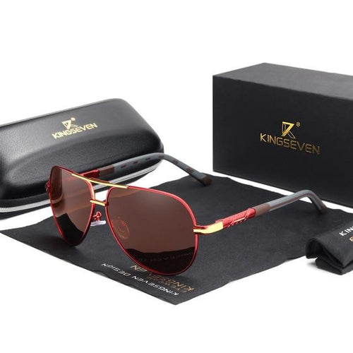 Kingseven Vintage Aluminum Polarized Sunglasses - The Springberry Store