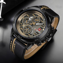 تحميل الصورة في عارض المعرض، Naviforce Men&#39;s Leather Sports Watch - The Springberry Store