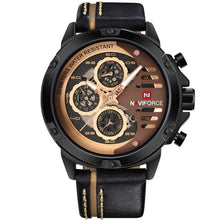 تحميل الصورة في عارض المعرض، Naviforce Men&#39;s Leather Sports Watch - The Springberry Store