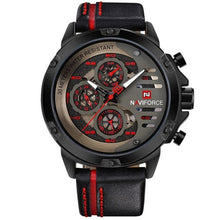 تحميل الصورة في عارض المعرض، Naviforce Men&#39;s Leather Sports Watch - The Springberry Store