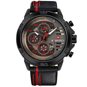 Naviforce Men's Leather Sports Watch - The Springberry Store