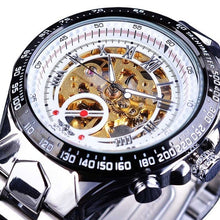 Load image into Gallery viewer, Winner Skeleton Dial Stainless Steel Watch - The Springberry Store