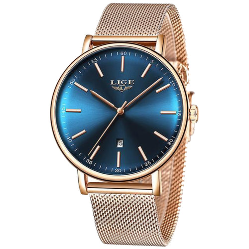 Lige Women's Ultra-thin Stainless Steel Watch - The Springberry Store