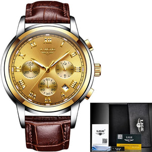 Lige Men's Sport Luxury Chronograph Watch - The Springberry Store
