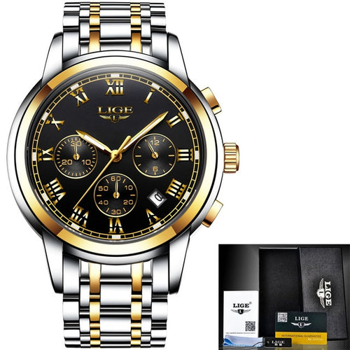 Lige Men's Sport Luxury Chronograph Watch - The Springberry Store